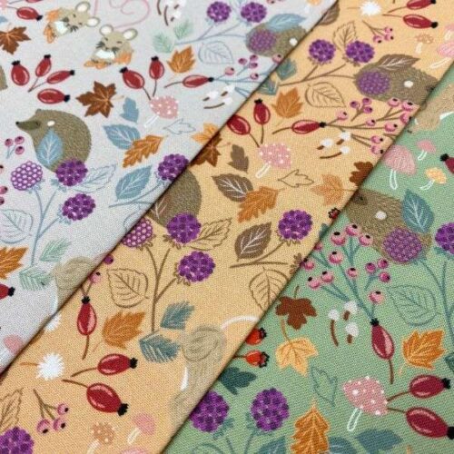 CC22.1 Berry Thief Taupe Squirrelled Away Cassandra Connolly (2)