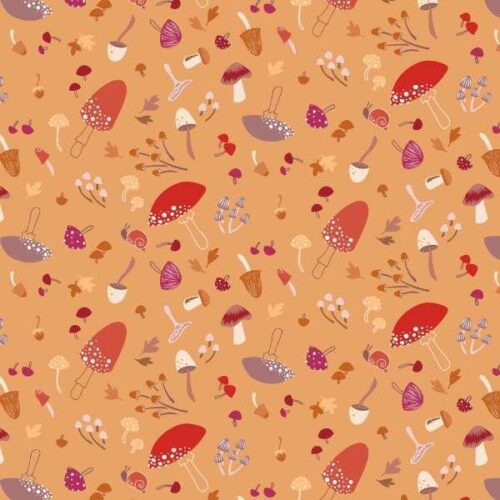 CC25.2 Mushroom Medley Light Orange Squirrelled Away Cassandra Connolly