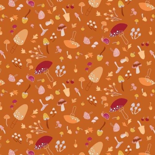 CC25.3 Mushroom Medley Burnt Orange Squirrelled Away Cassandra Connolly