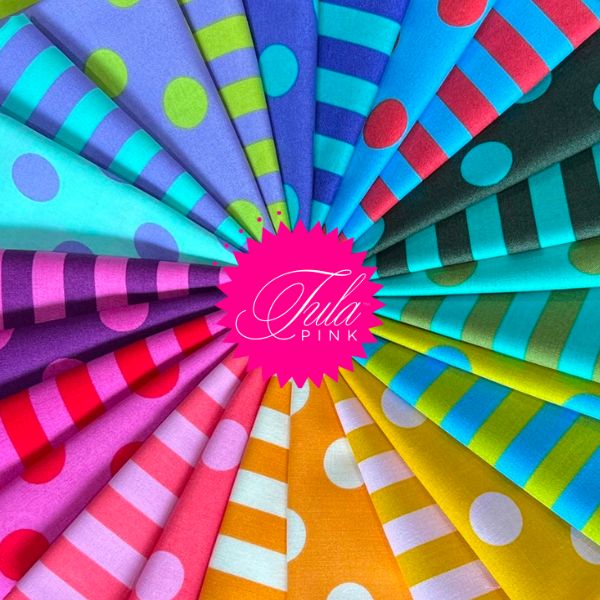 Pom Poms & Stripes True Colors by Tula Pink Pom Poms & Stripes True Colors by Tula Pink