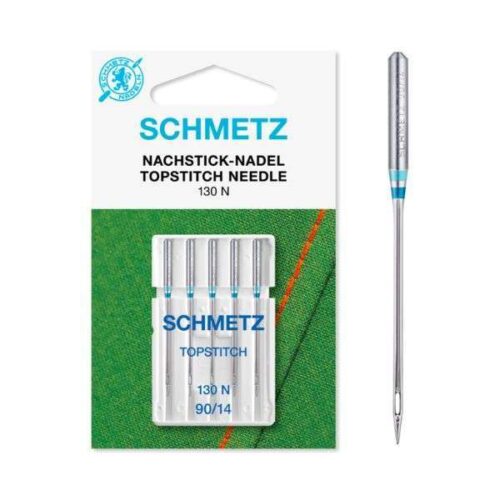 Schmetz Topstitch Sewing Machine Needles, Size 90/14