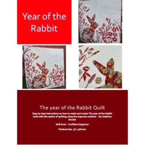 Year of the Rabbit Pattern 36 x 36 Delphine Brooks