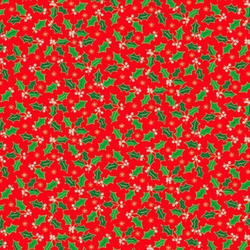 2584 R Holly Red Santa's Christmas