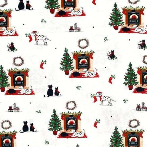 3256-04 By the Fire_ Christmas Pets