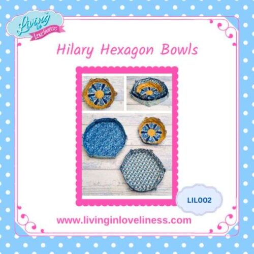 Hilary Hexagon Bowls Pattern Living in Loveliness