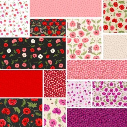 Poppies Full Collection Fat Quarter Pack