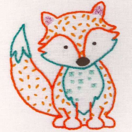 Fox: Embroidery Kit: Anchor 1st Kit
