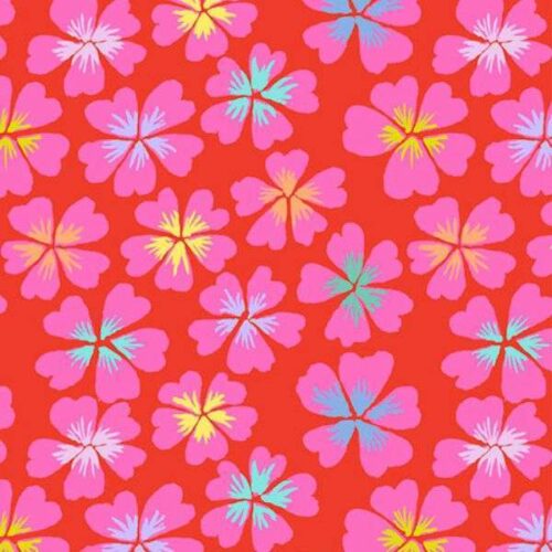 PWGP201.Red Petals February 2024 Kaffe Fassett Collective