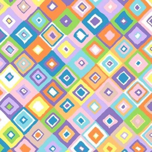 PWGP203.Pastel Square Dance February 2024 Kaffe Fassett Collective