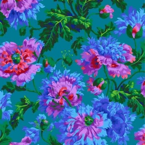 PWPJ020.Blue Garden Party February 2024 Kaffe Fassett Collective