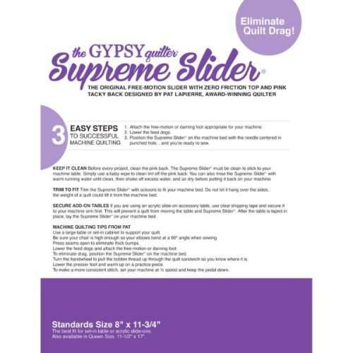 TGQ143 Supreme Slider Standard 8 x 11.75