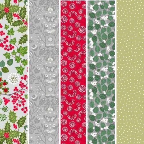 Winter Botanical Fat Quarter Pack 1