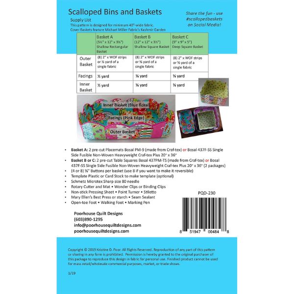 PQD-230 Scalloped Baskets Pattern